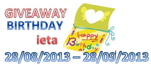 GIVEAWAY BIRTHDAY ieta, MINI GIVEAWAY