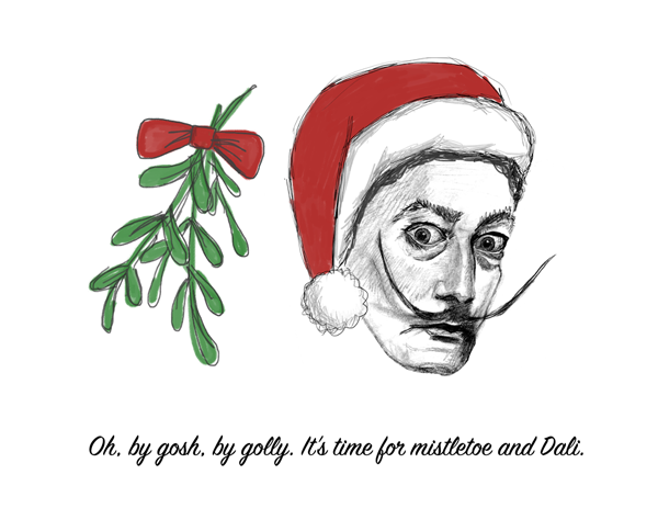 kate gabrielle New Puns Intended Christmas cards