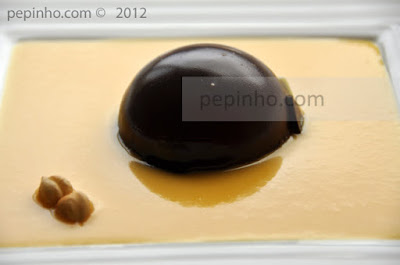 Pastel de chocolate y nougat