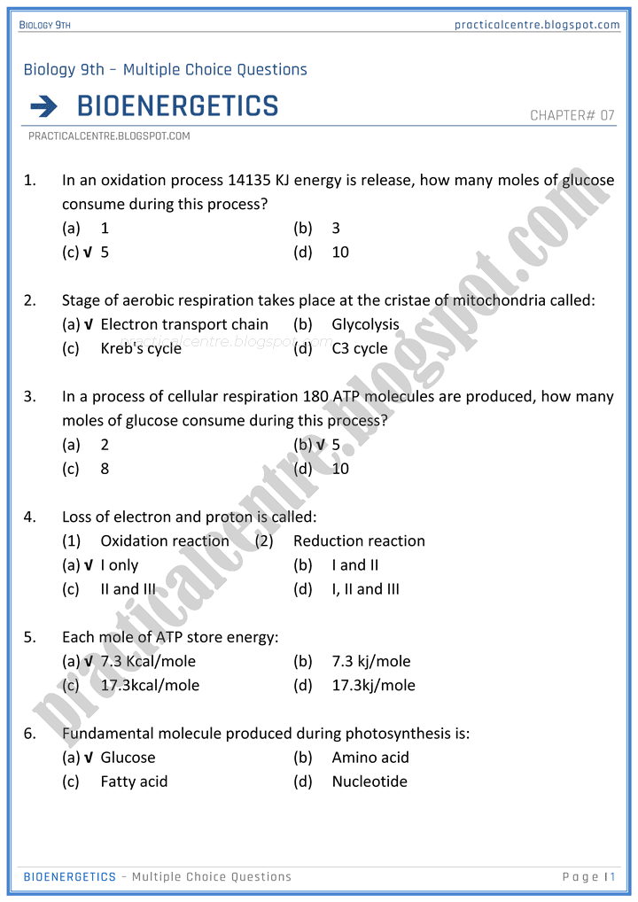 bioenergetics-mcqs-biology-9th-notes