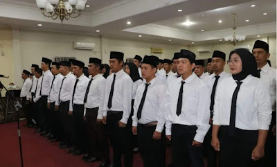 66 Anggota Panwaslu Kecamatan Dilantik, Pj Bupati Ingatkan Jaga Integritas