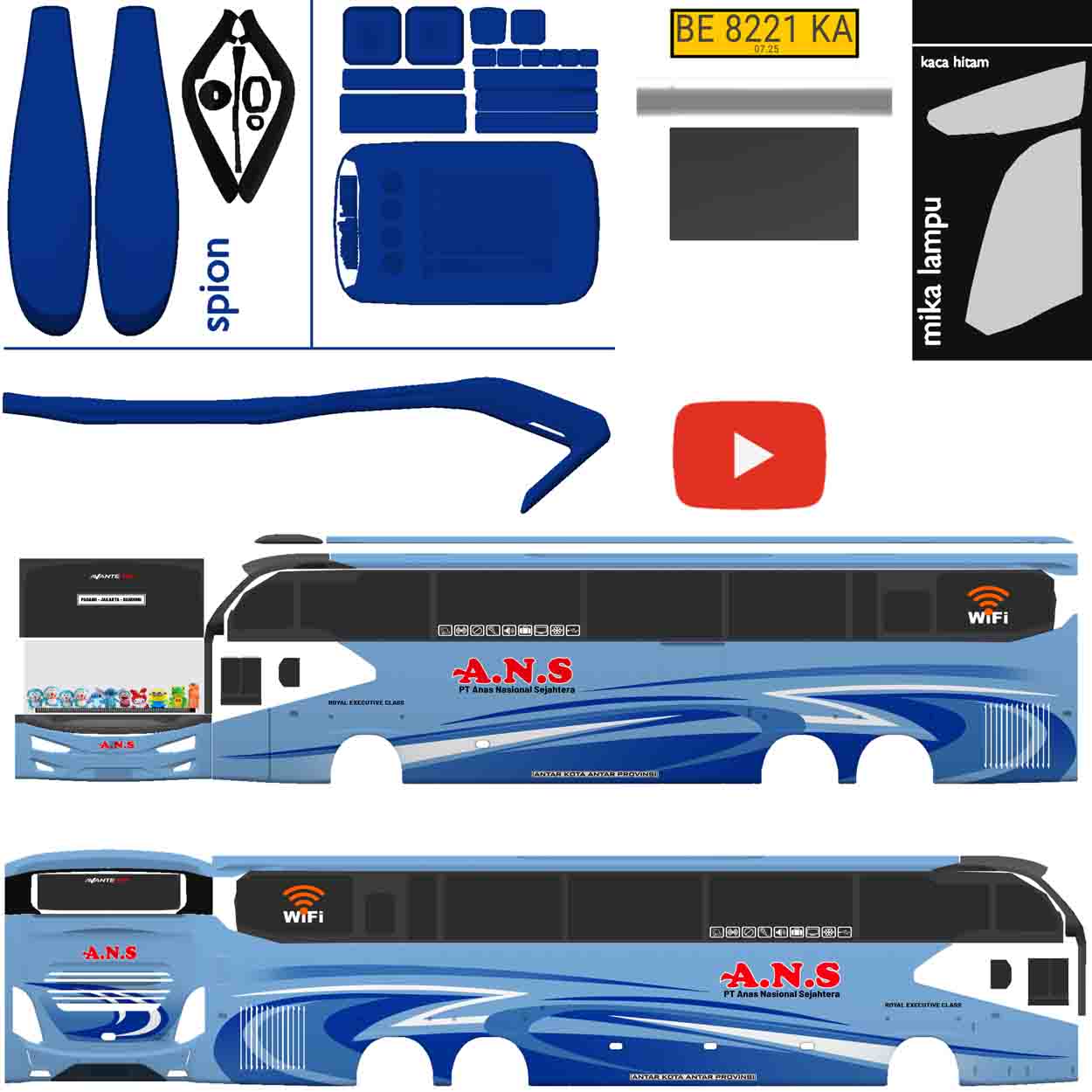 livery avante h9 volvo b11r