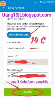 Pinjaman Tunaiku Kode Agen uang10jt KTA online Bunga kecil