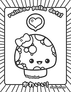 easy Kawaii coloring pages