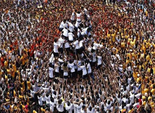 Dahi Handi Celebration, Dahi Handi pyramid