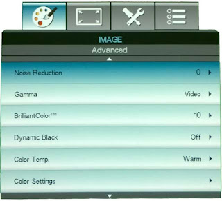 Advance image configuration OPTOMA HD25-LV