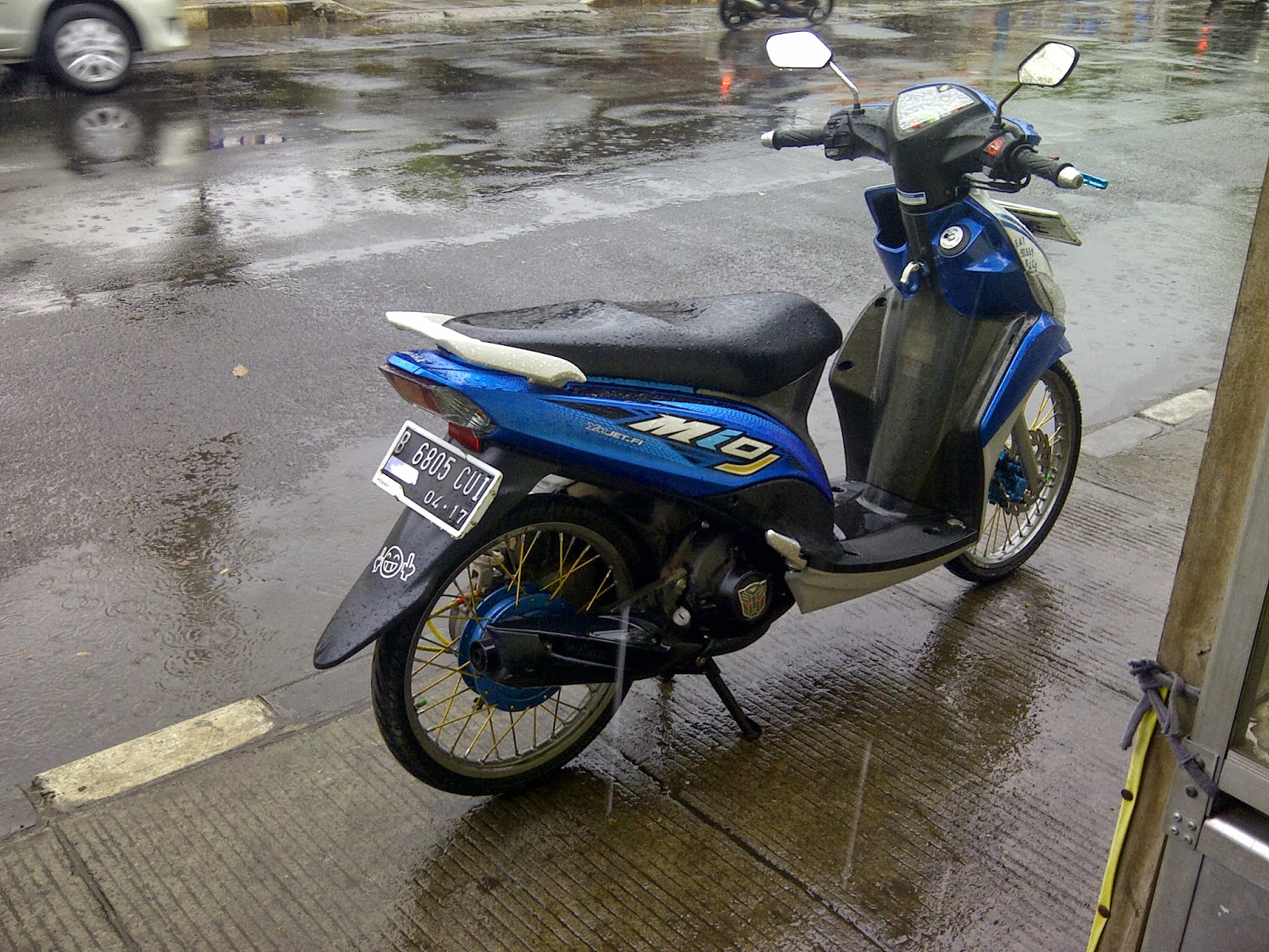 Modifikasi Mio J Warna Biru Modif Motor 2017