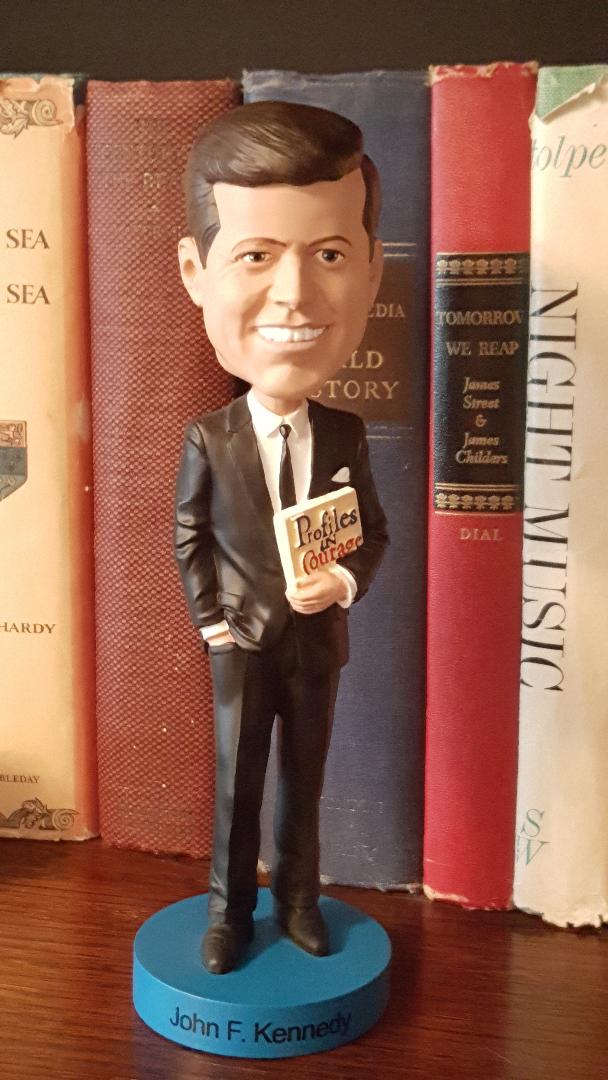Jack keeps an eye on me, and whispers in my ear, "Courage, B. J., keep the faith."