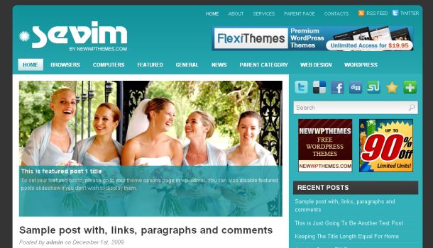 Free Blue White Wedding Wordpress Theme Template One Of The Best Free 