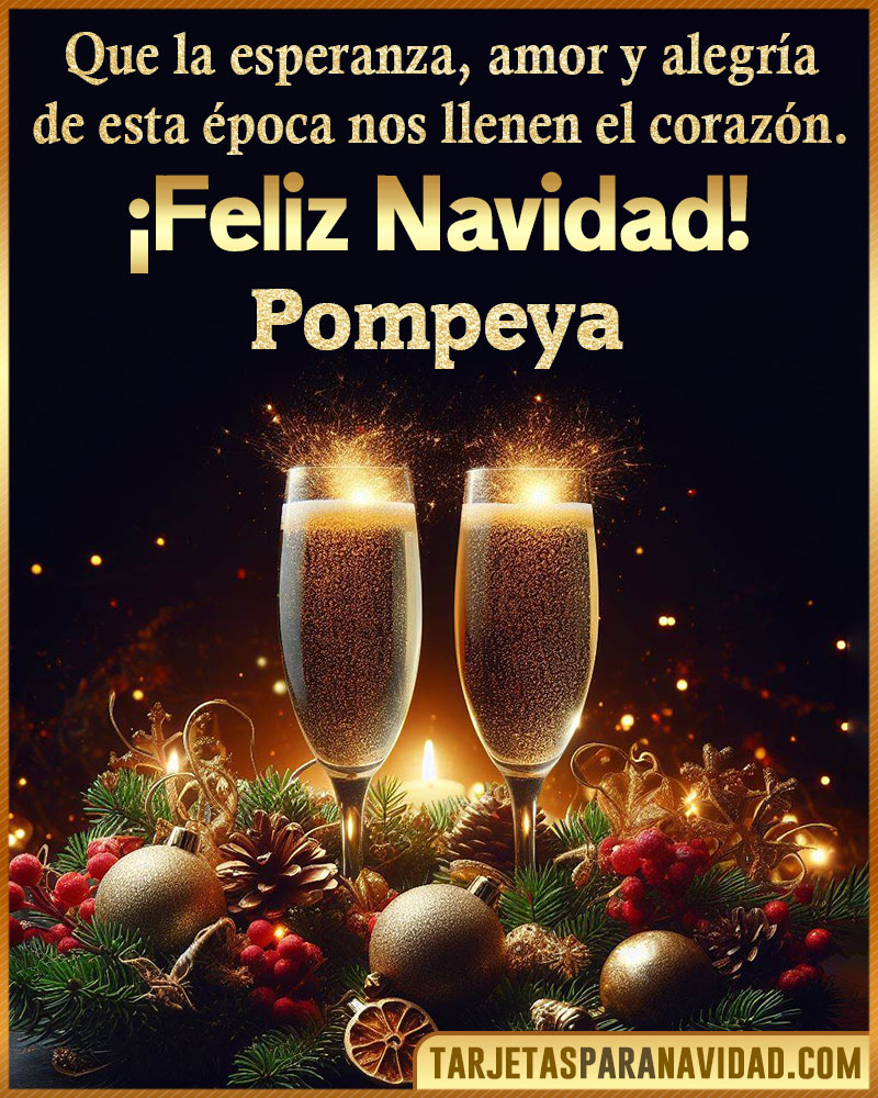 Tarjetitas de navidad para Pompeya