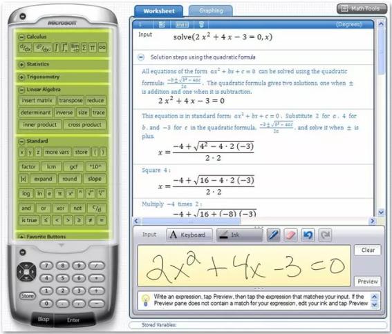 Microsoft Mathematics 4.0