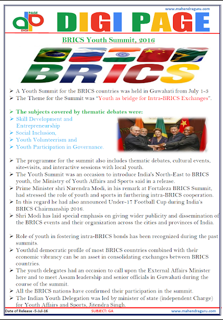 Digi Page - BRICS  Youth Summit