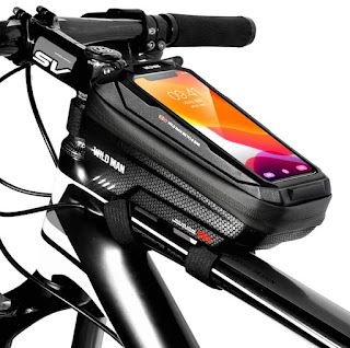 Front Top Tube Cycling Bag Waterproof 6.6in Phone Case Touchscreen Bag