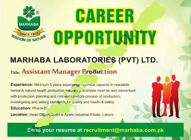 Marhaba Laboratories Pvt Ltd May Jobs 2023 - Jobs24pk