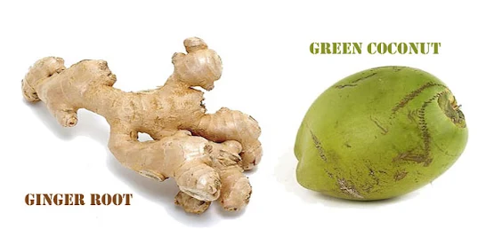 Ginger Root And Coconut Water: Effective Home Treatments for Upset Stomach