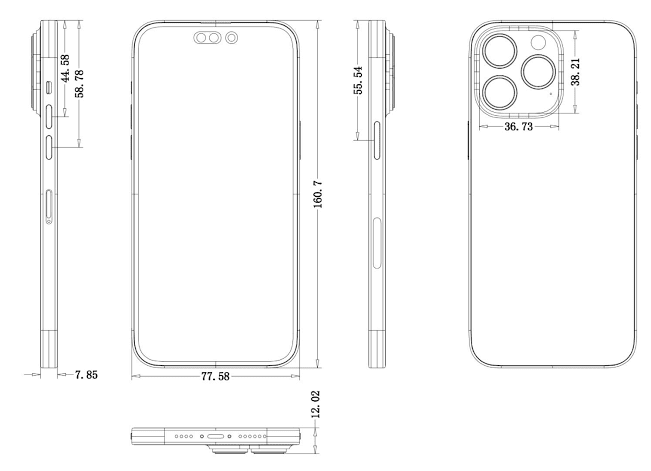 iphone 14 Dimensions