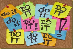 do it - procrastination concept