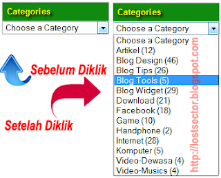 Cara Membuat Menu Drop Down Untuk Label Category