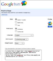 google buzz xhare official buttons