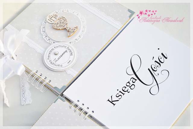 Księga Gości komunijnych scrapbooking