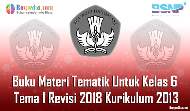 Buku Bahan Tematik Untuk Kelas 6 Tema 1 Revisi 2018 Kurikulum 2013