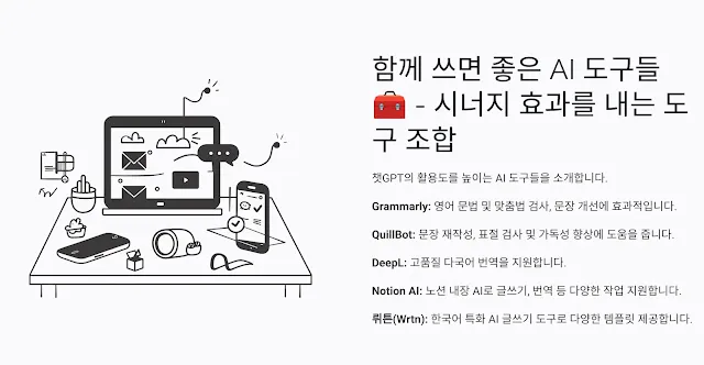 AI-도구-조합을-설명하는-일러스트,-스마트폰,-태블릿,-노트북이-함께-배치된-모습