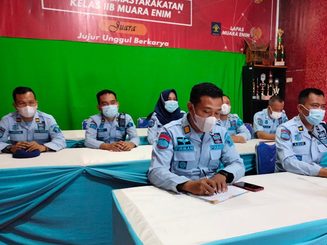 Dapatkan Penguatan Pembangunan Zona Integritas, Lapas Muara Enim Terus Berkomitmen Optimis Raih Predikat WBBM