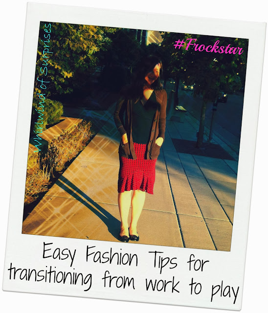 Tips for changing a day outfit to an evening outfit #Frockstar