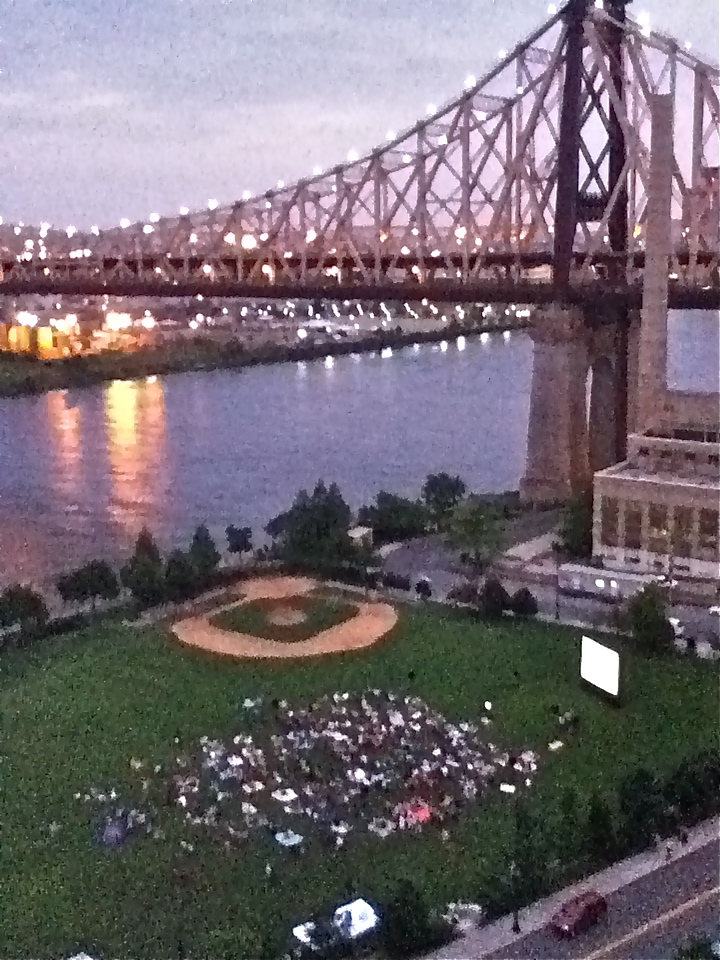 View of Firefighter's Field Outdoor Movie From Above