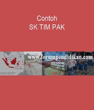 Contoh SK TIM Penilai Angka Kredit | Kurikulum