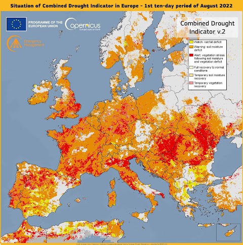 A pior seca em séculos continua a assolar a Europa.
