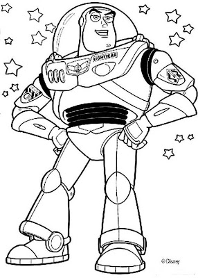 Dibujos para pintar Buzz Lightyear