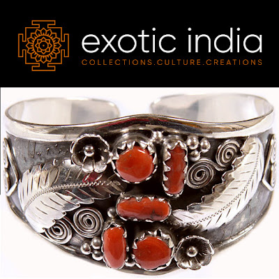 Silver Sterling Coral Bracelet