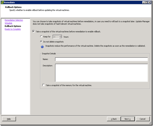 06_VM Tools Remediate Rollback Options