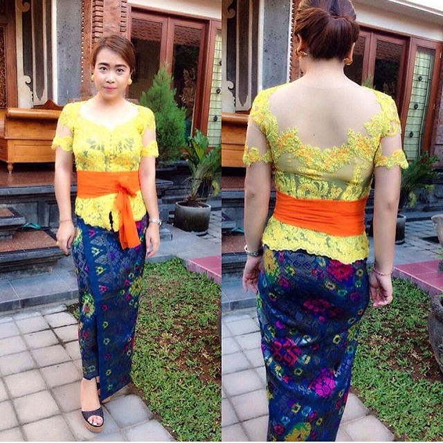  Kebaya Kuning Broklat Prada Inspirasi Kebaya Indonesia