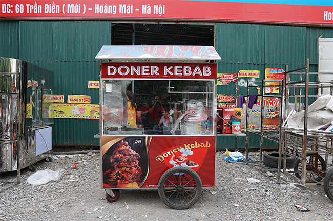 Xe bánh mì Doner Kebab Quang Huy