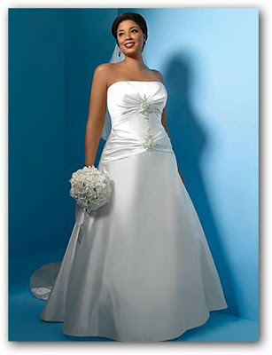 Vestido de novia para gorditas con corset de raso