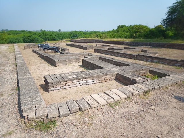 Brick foundations of houses in Lothal lower city