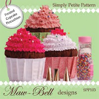 Maw Bell Designs Frosted Cupcake Pincushion