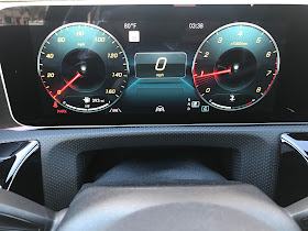 Gauge cluster in 2020 Mercedes-Benz CLA250 4MATIC