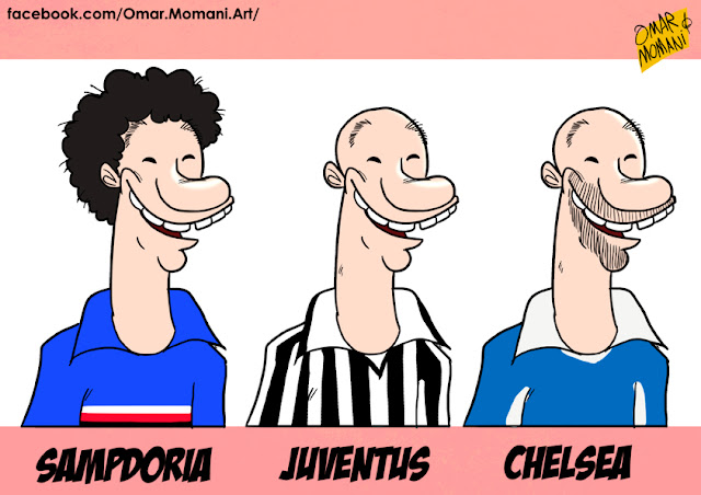 Gianluca Vialli cartoon caricature