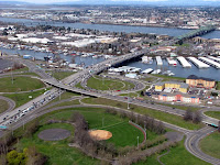 Portland, Oregon's Marine Drive looking north to Hayden Island. (Image Credit: Washington State Department of Transportation, CC BY-NC-ND 2.0) Click to Enlarge.