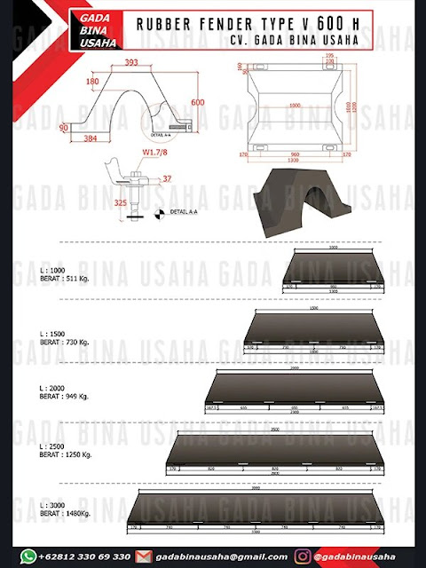 Rubber Fender Type V 600