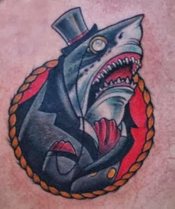 Tatuagem de Tubarao Cartunesca