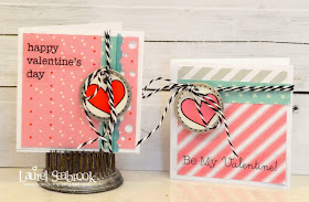 SRM Stickers Blog - Valentine Mini Cards by Laurel - #cards #mini #valentines #stickers #twine #borders