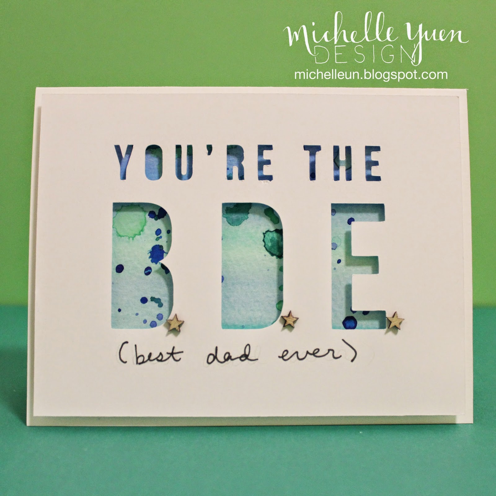 Download Easy Father's Day Card with SVG file ~ michelleun