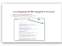 Download Cara Mengubah File PDF Menjadi File Document 
