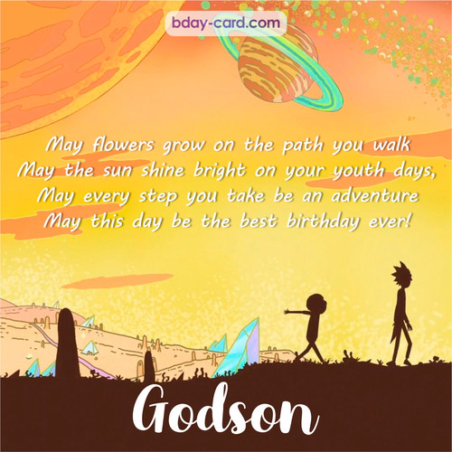 happy birthday godson gif