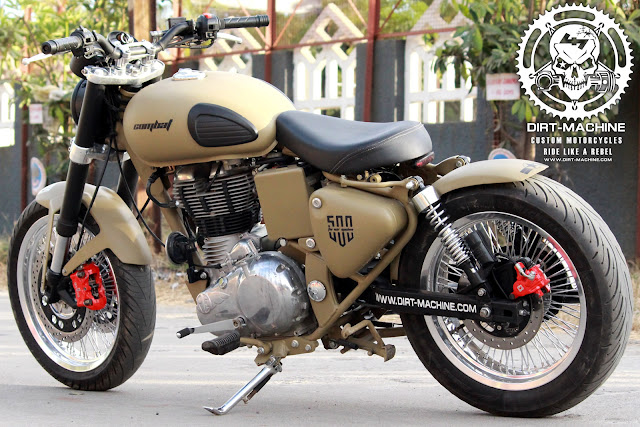 royal enfield desert storm modified