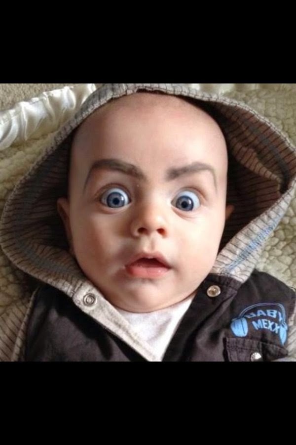 Most Hilarious Baby Eyebrows Gone Horribly Wrong So Funy